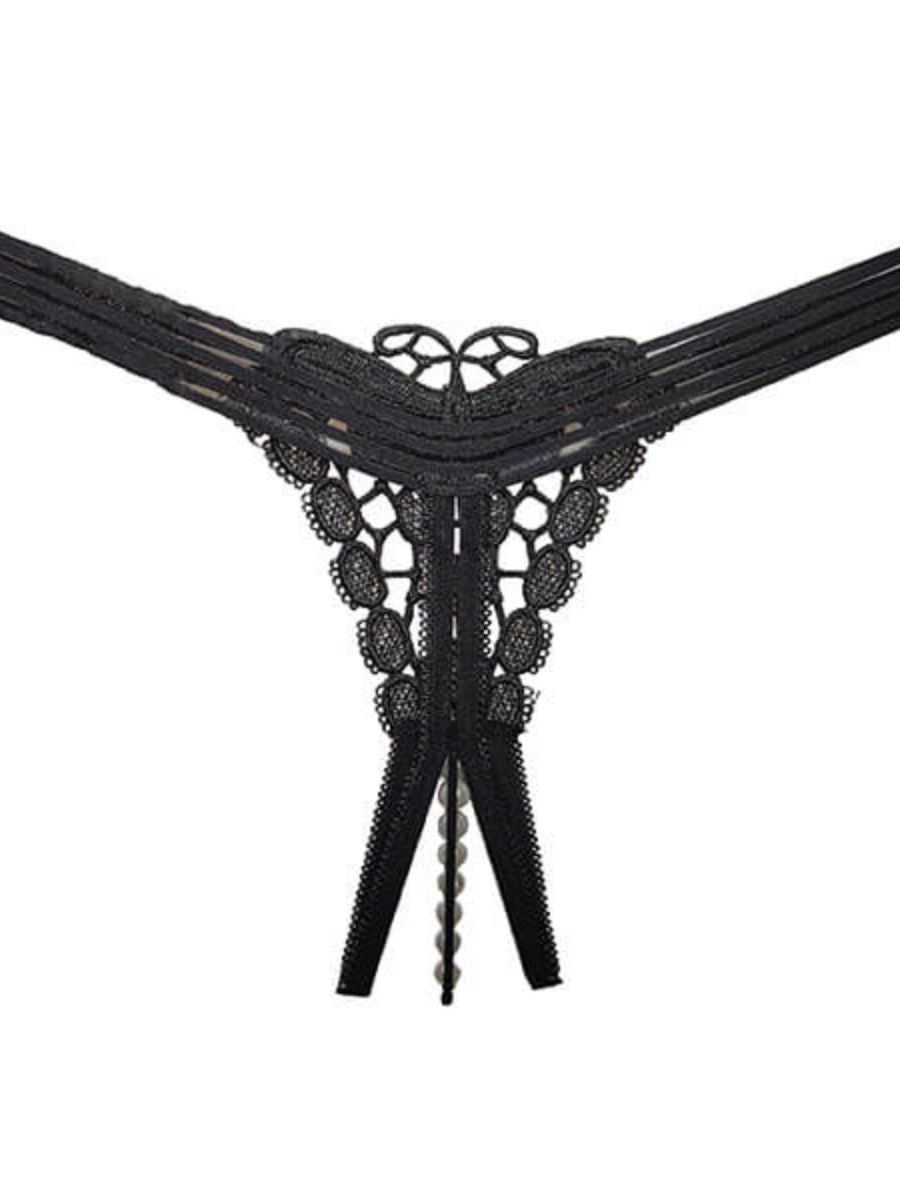 Γυναικείο Sexy G-String με Strass και Πέρλες