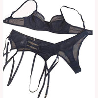 Sexy set 3 τεμαχίων με ζαρτιέρες και ρυθμιζόμενο πιάσιμο – Juicy String