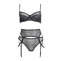 Sexy set 3 τεμαχίων με ζαρτιέρες και ρυθμιζόμενο πιάσιμο – Juicy String