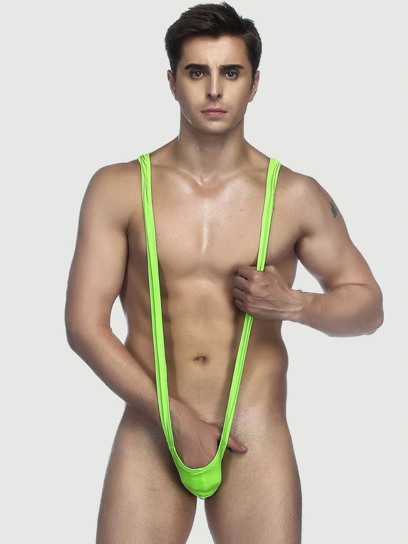Ανδρικό neon lime sexy bikini εσώρουχο – Juicy String