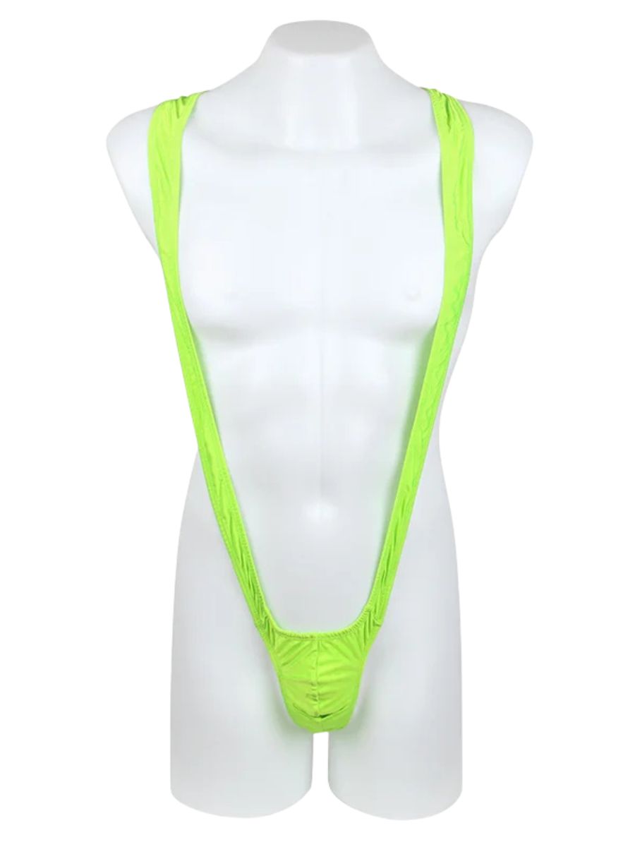 Ανδρικό neon lime sexy bikini εσώρουχο – Juicy String