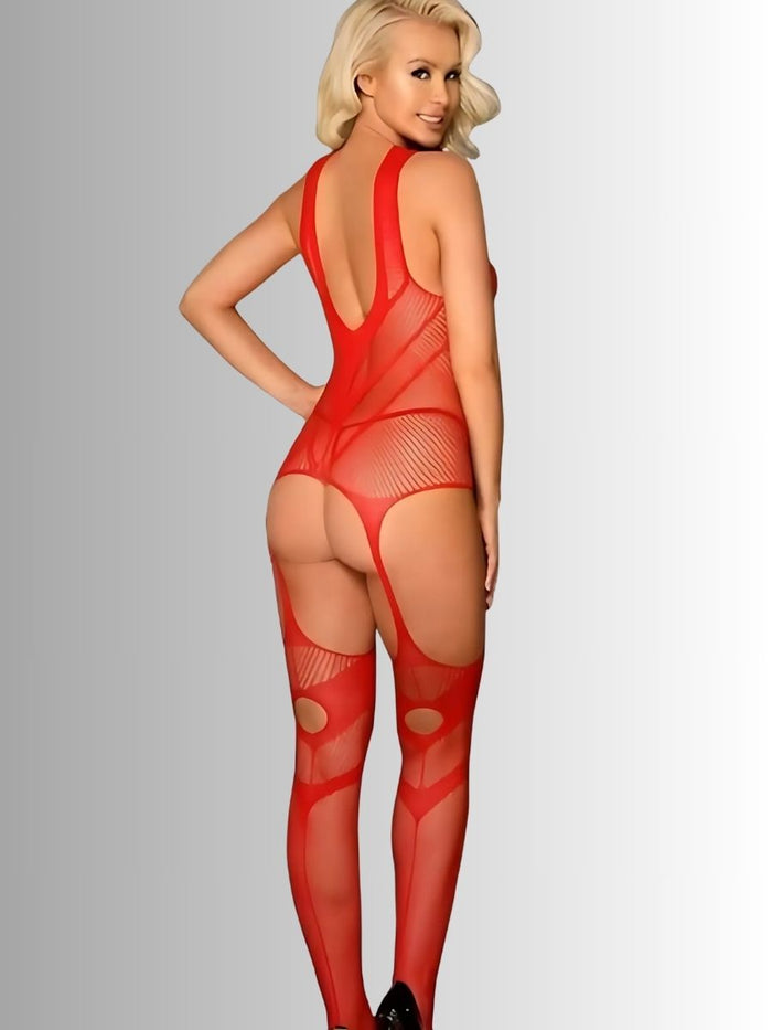 Bodystocking με Ζαρτιέρες για Curvy & Sexy Εμφάνιση – Juicy String
