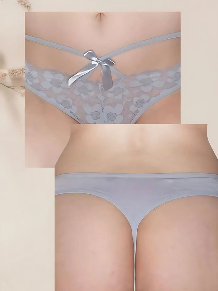 String με δαντέλα και φιόγκο – άνετο & sexy εσώρουχο | Juicy String
