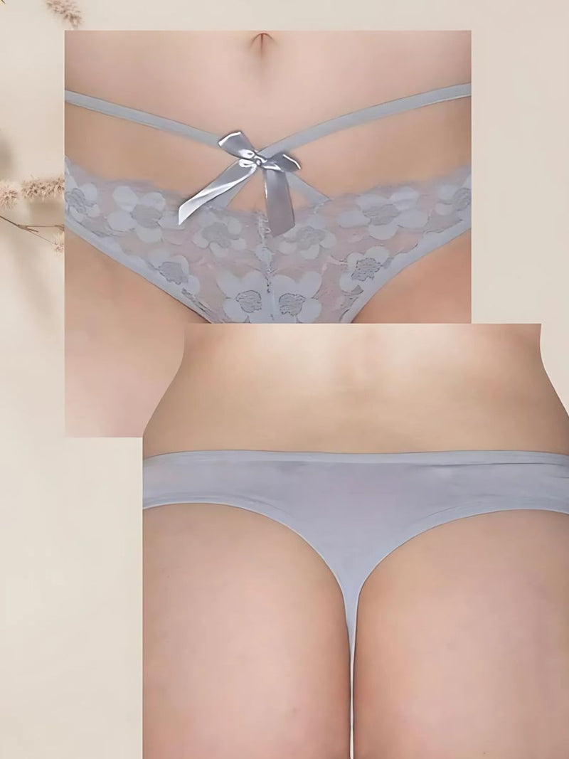 String με δαντέλα και φιόγκο – άνετο & sexy εσώρουχο | Juicy String