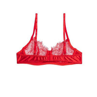 Δαντελένιο Set Σουτιέν και String με Κεντήματα