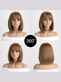 Light Brown Wig με Αφέλειες
