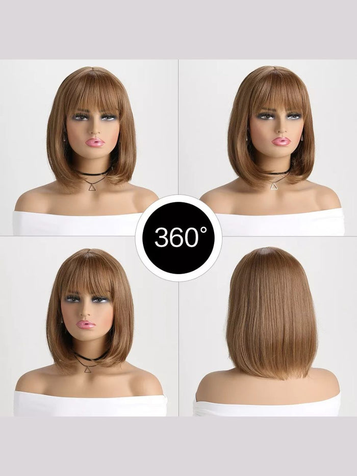 Light Brown Wig με Αφέλειες