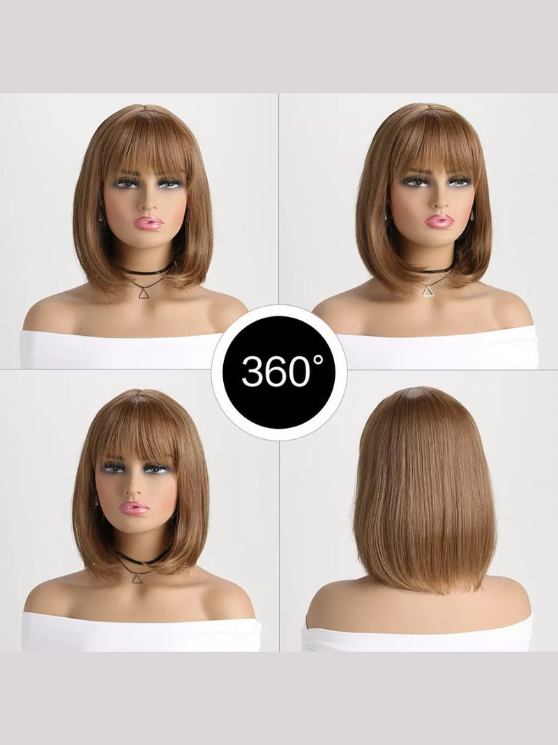 Light Brown Wig με Αφέλειες