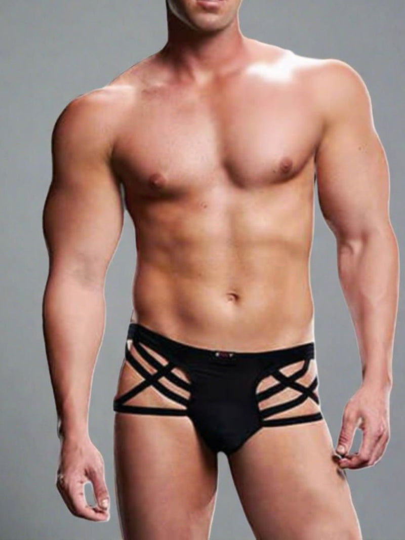 Μαύρο Low Rise Men's Thong