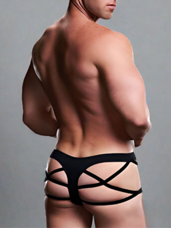 Μαύρο Low Rise Men's Thong