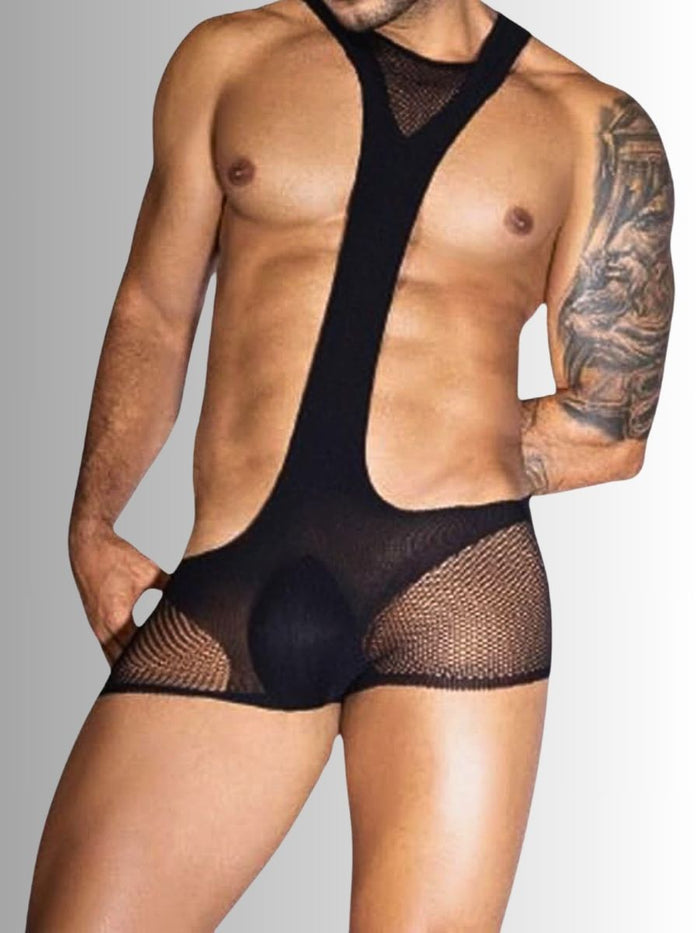 Sexy Ανδρικό Fishnet Bodystocking🔥🖤