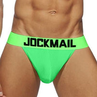 Jockmail Breathable Ανδρικό Σλιπ σε Πράσινο Νέον Χρώμα