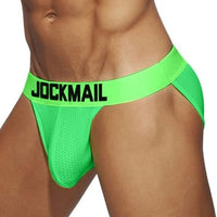 Jockmail Breathable Ανδρικό Σλιπ σε Πράσινο Νέον Χρώμα