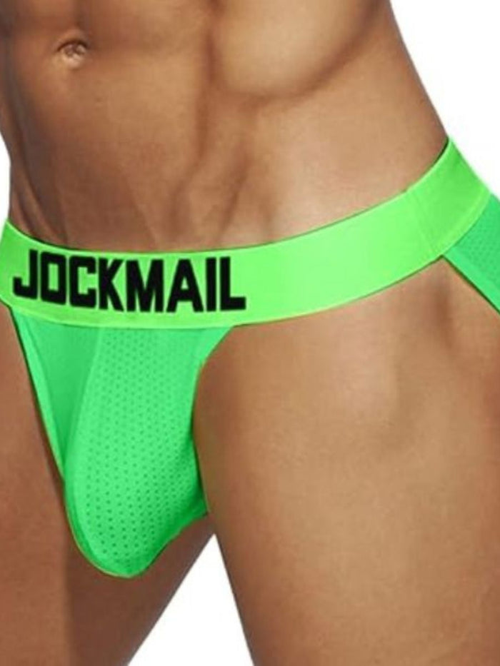 Jockmail Breathable Ανδρικό Σλιπ σε Πράσινο Νέον Χρώμα