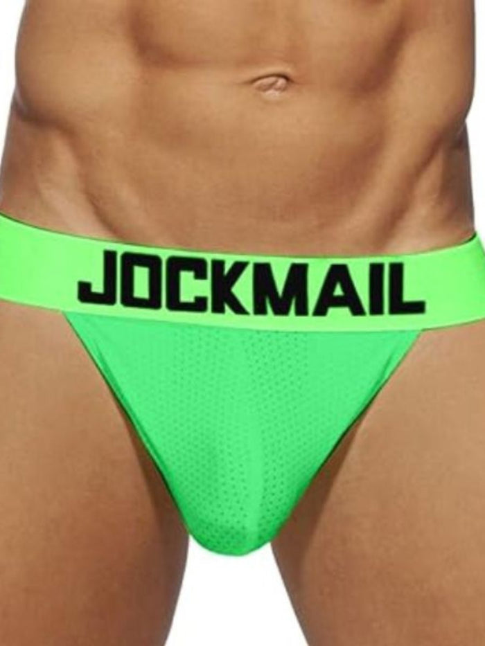 Jockmail Breathable Ανδρικό Σλιπ σε Πράσινο Νέον Χρώμα