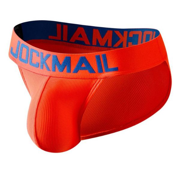 Jockmail Breathable Ανδρικό Σλιπ σε Πορτοκαλί Νέον Χρώμα