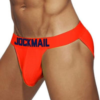 Jockmail Breathable Ανδρικό Σλιπ σε Πορτοκαλί Νέον Χρώμα