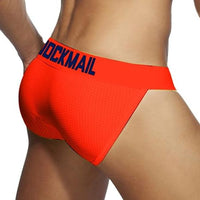 Jockmail Breathable Ανδρικό Σλιπ σε Πορτοκαλί Νέον Χρώμα