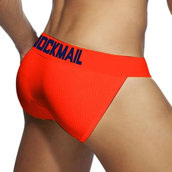 Jockmail Breathable Ανδρικό Σλιπ σε Πορτοκαλί Νέον Χρώμα