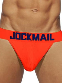 Jockmail Breathable Ανδρικό Σλιπ σε Πορτοκαλί Νέον Χρώμα