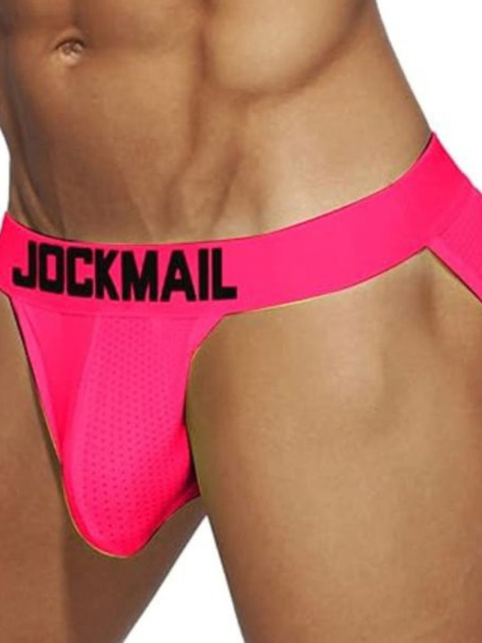Jockmail Breathable Ανδρικό Σλιπ σε Νέον Χρώμα