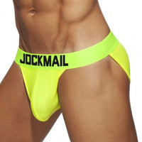 Jockmail Breathable Ανδρικό Σλιπ σε Κίτρινο Νέον Χρώμα
