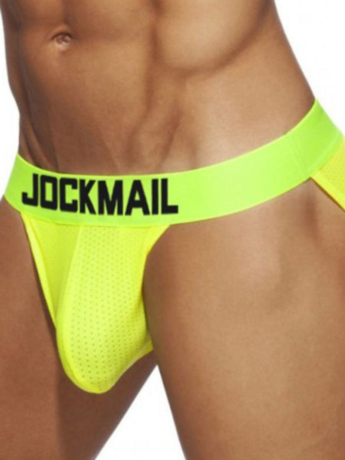 Jockmail Breathable Ανδρικό Σλιπ σε Κίτρινο Νέον Χρώμα