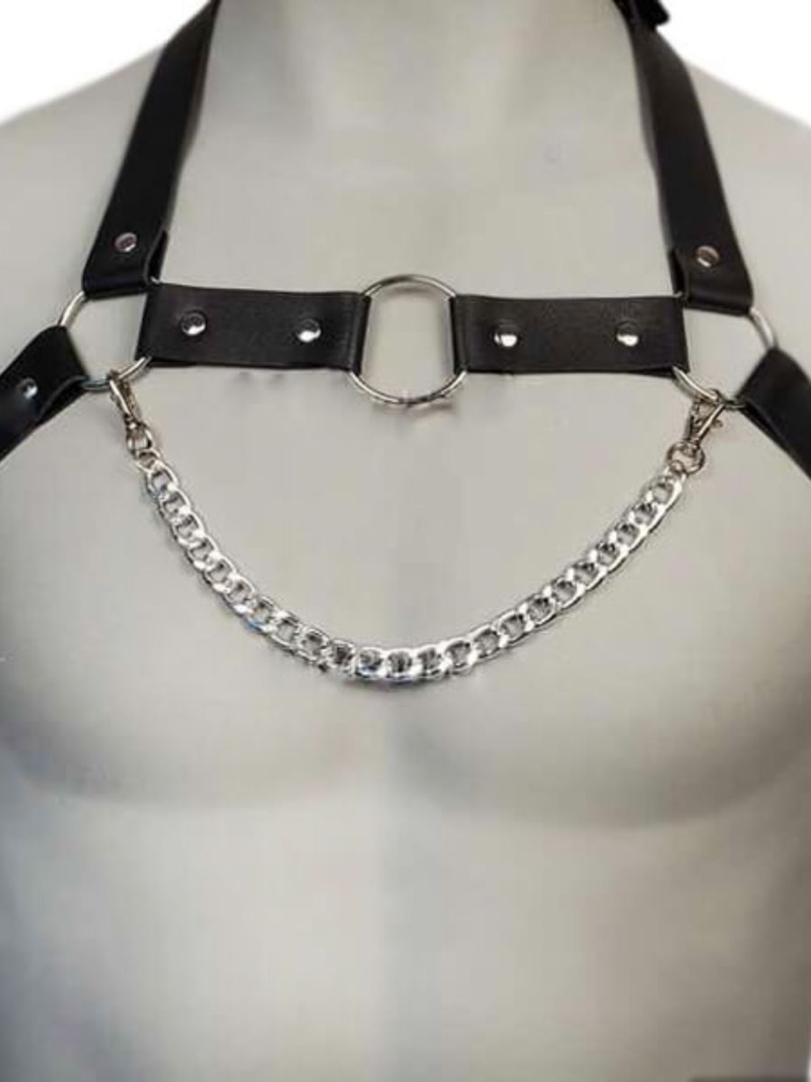 Ανδρικό Harness για το Στήθος με Αλυσίδα