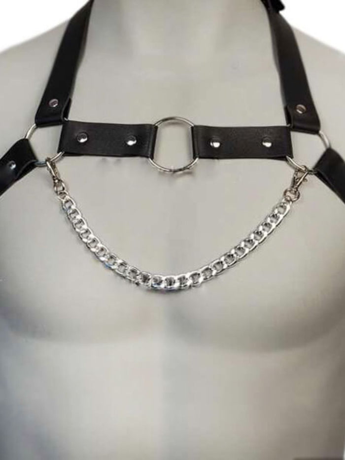Ανδρικό Harness για το Στήθος με Αλυσίδα
