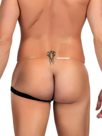 Ανδρικό sexy jockstrap από συνθετικό δέρμα – Juicy String εσώρουχο