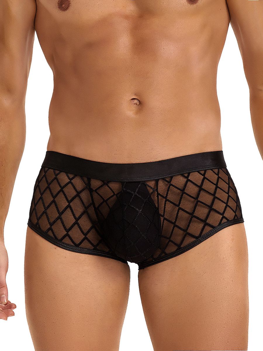Ανδρικό διάφανο μαύρο boxer – Juicy String