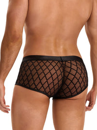 Ανδρικό διάφανο μαύρο boxer – Juicy String