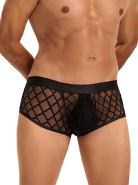 Ανδρικό διάφανο μαύρο boxer – Juicy String