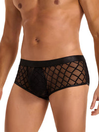Ανδρικό διάφανο μαύρο boxer – Juicy String