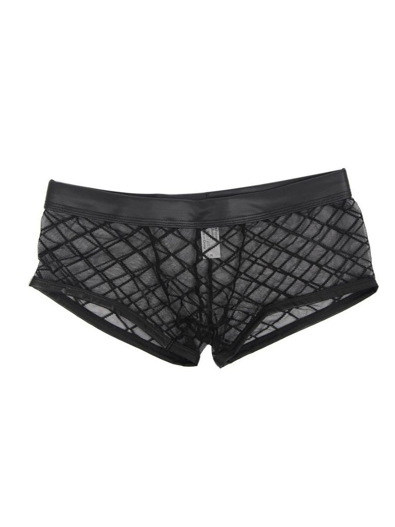 Ανδρικό διάφανο μαύρο boxer – Juicy String