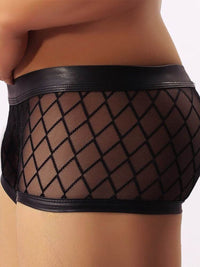 Ανδρικό διάφανο μαύρο boxer – Juicy String