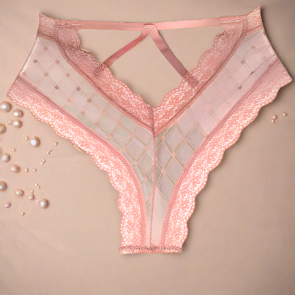 Brazilian Slip Διάφανο με V Κόψιμο – Μαύρο, Κόκκινο, Μωβ, Nude | Juicy String