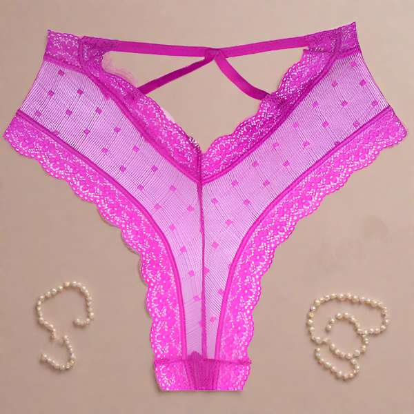 Brazilian Slip Διάφανο με V Κόψιμο – Μαύρο, Κόκκινο, Μωβ, Nude | Juicy String