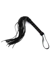 Mini BDSM whip με ανάγλυφη λαβή – PU leather – Juicy String