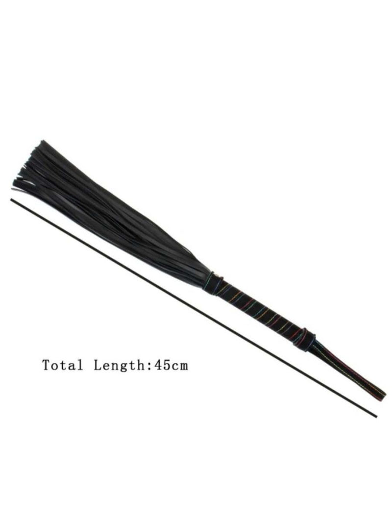 Mini BDSM whip με ανάγλυφη λαβή – PU leather – Juicy String