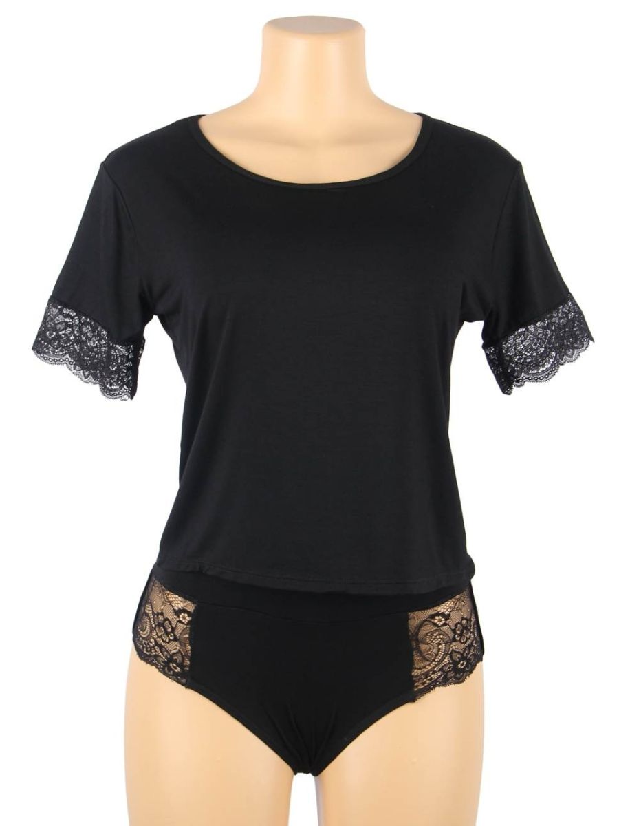 Απαλό modal σετ πυτζάμας δύο τεμαχίων – Juicy String Sleepwear