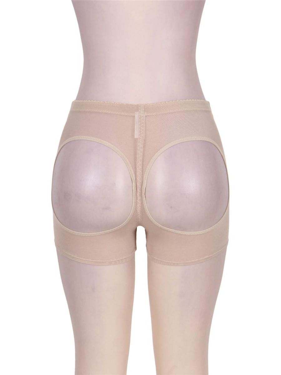 Nude εσώρουχο boyshort με ενίσχυση γλουτών και cut-out σχέδιο – Juicy String