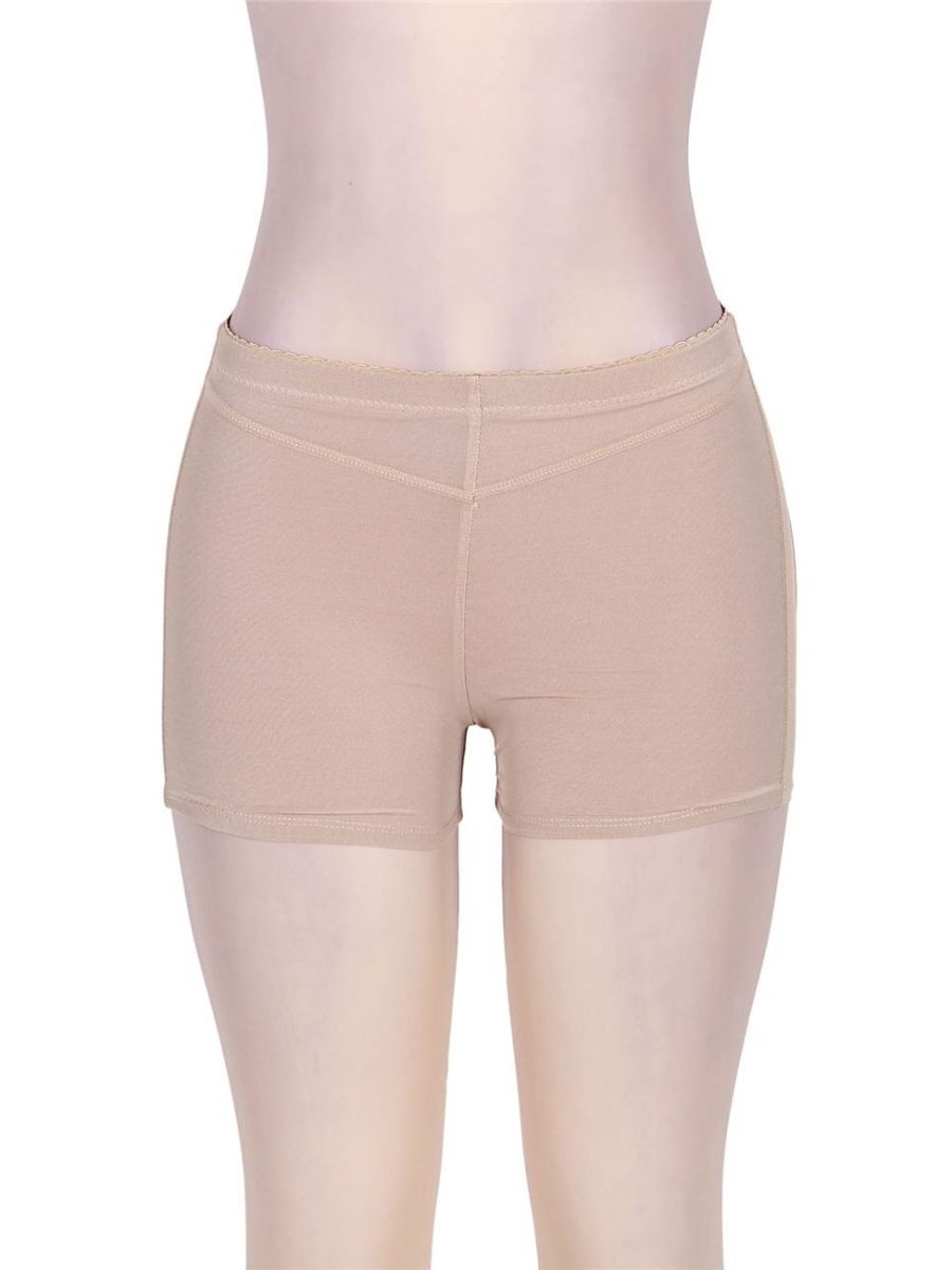 Nude εσώρουχο boyshort με ενίσχυση γλουτών και cut-out σχέδιο – Juicy String