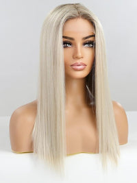 Μακριά Ίσια Περούκα Platinum Blonde