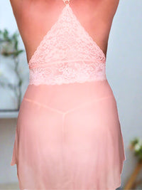 Plus Size Babydoll από Διαφάνεια και Δαντελένιο Μπούστο