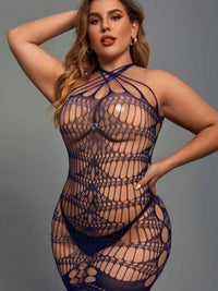 Plus Size Babydoll See Through Διχτυωτό – Μαύρο | Juicy String