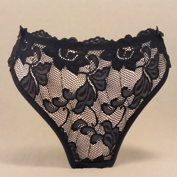 Plus Size Δαντελένιο Slip με Διακοσμητικά Φιογκάκια