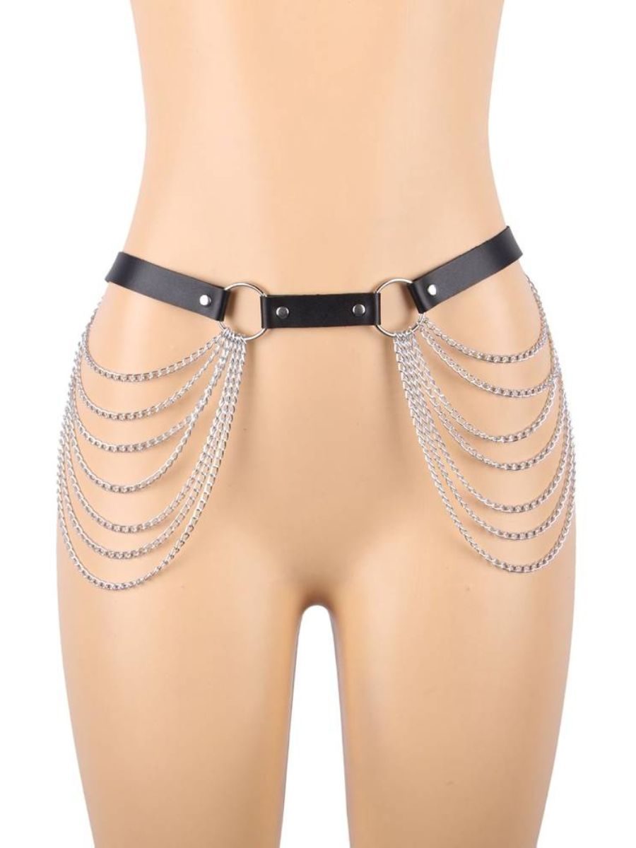 Ζώνη harness με αλυσίδες σε punk στυλ – Juicy String