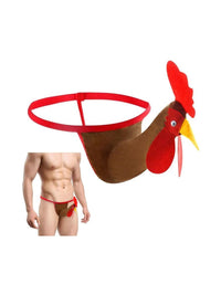 Ανδρικό Χαριτωμένο G-String με Σχέδιο Κόκορα