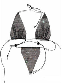 Sexy Set Τριγωνάκι και String με Strass